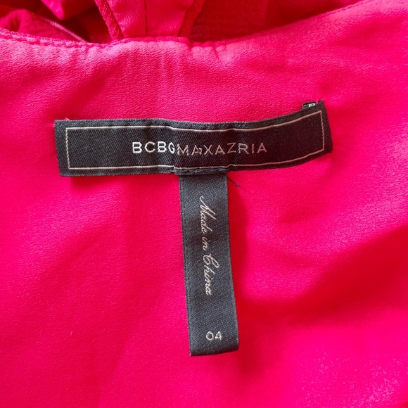 BCBGMAXAZRIA Agata Red Gown Dress formal prom homecoming wedding gala black tie - Picture 6 of 10